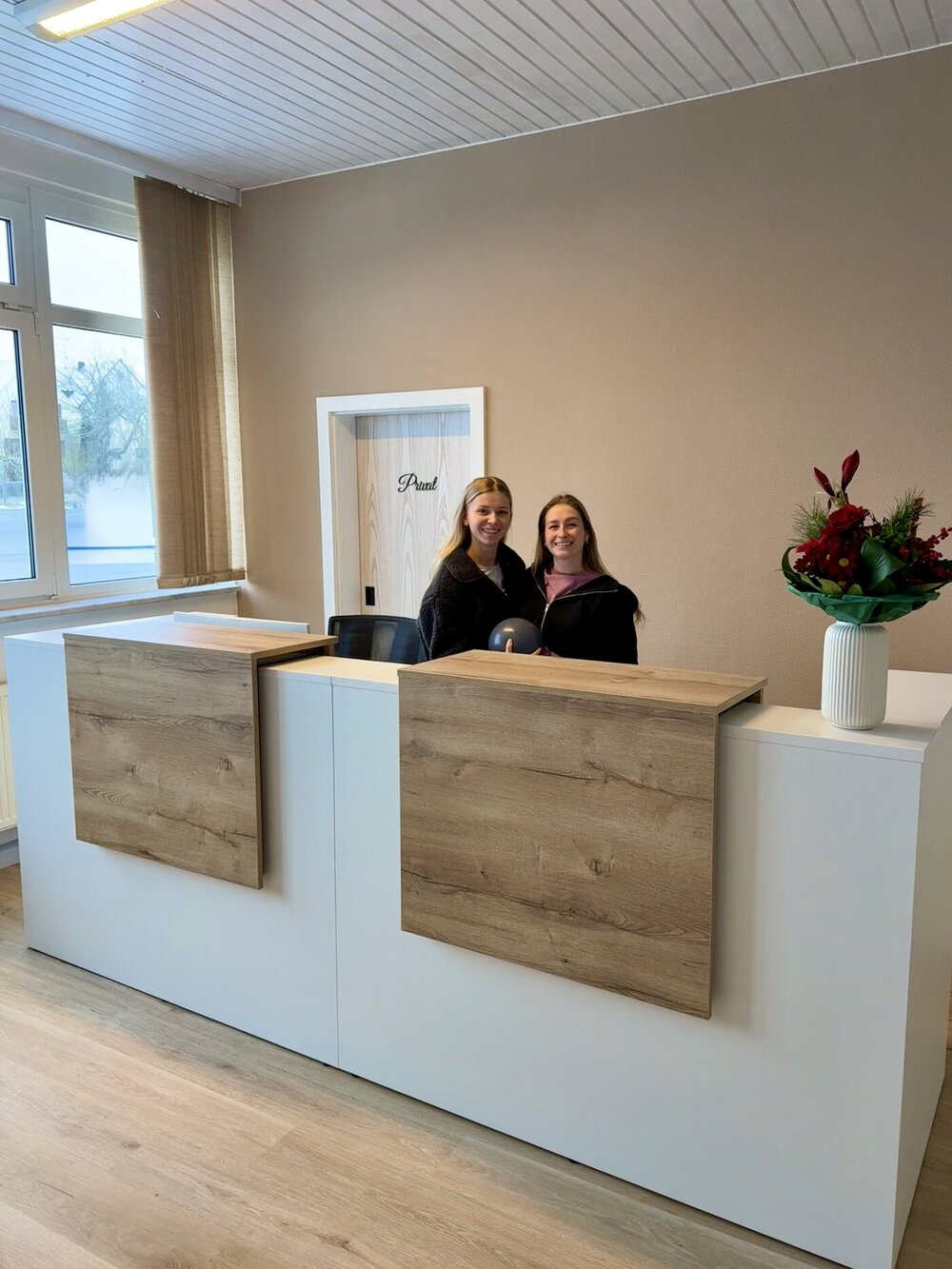 Empfangsbereich der Praxis R&R Physiotherapie